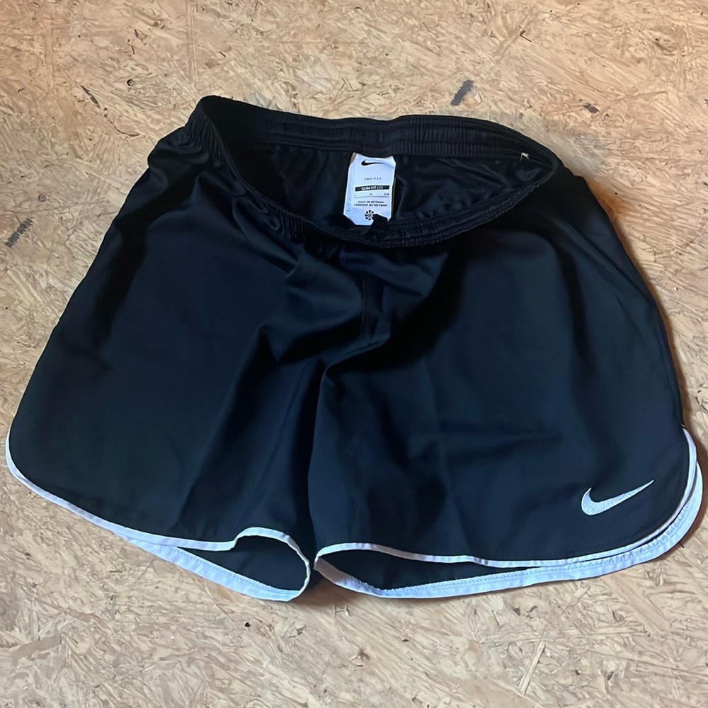 Black Nike dry fit soccer shorts